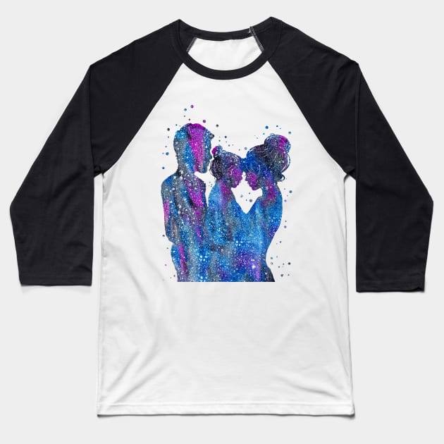 Family Baseball T-Shirt by RosaliArt